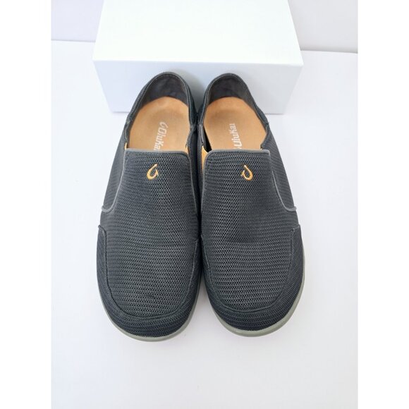 Olukai Nohea Mesh Shoes 10 Slip On Grey Gray Mens Causal Breathable Loafers - Picture 5 of 12